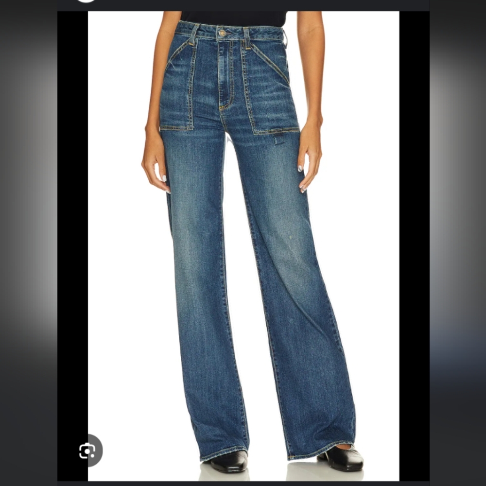 Nili lotan Quentin high rise relaxed straight leg jean